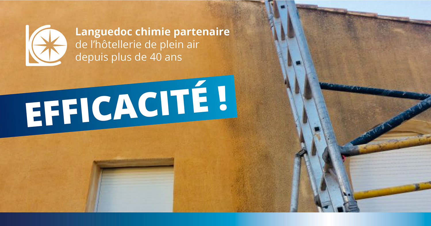 Baniere - languedoc chimie dans l'hôtellerie de plein air - efficacité